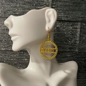 Name Plate Earrings